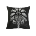 Kussen Home ESPRIT Wit Zwart Palmboom 42 x 15 x 42 cm