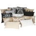 Jastuk Home ESPRIT Bijela Crna tiskan 45 x 15 x 45 cm
