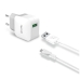 Portable charger Celly TCUSBMICRO White