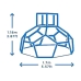 Leikkiteline Dome Climber (118 x 170 x 170 cm)