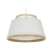 Stropna svjetiljka DKD Home Decor Bijela Smeđa Prirodno Bambus 50 W 30 x 30 x 20 cm