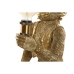 Bureaulamp Home ESPRIT Gouden Hars 50 W 220 V 25 x 24 x 48 cm (2 Stuks)