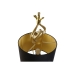 Επιτραπέζιο Φωτιστικό Home ESPRIT Μαύρο Χρυσό Ρητίνη 50 W 220 V 28 x 28 x 68 cm (x2)