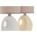 Stolná lampa Home ESPRIT Biela Krém Dolomite 220 W 40 V 14 x 14 x 30 cm (2 kusov) (12 kusov)
