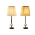 Настолна лампа Home ESPRIT Бял Бежов Метал Порцелан 25 W 220 V 20 x 20 x 44 cm (2 броя)