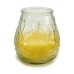 Doftljus Gul Transparent Citronella 9 x 9,5 x 9 cm (6 antal)