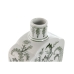 Vase Home ESPRIT Hvid Grøn Porcelæn Blad af en plante 16,5 x 8 x 38 cm