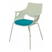 Sprejemni stol Saceruela P&C 1 Modra Bela (3 uds)
