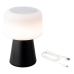 LED lampa s reproduktorom a bezdrôtovou nabíjačkou Lumineo 894415 Čierna 22,5 cm Dobíjateľný