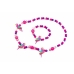 Halskette und Armbänder Set Inca    Rosa Für Kinder 2 Stücke
