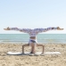 Non-slip Yoga Mat med posisjonslinjer og trening Guide Asamat InnovaGoods Blå (Fikset A)