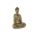 Koristehahmo Home ESPRIT Kullattu Buddha Itämainen 20 x 12 x 24,3 cm
