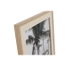 Photo frame Home ESPRIT Natural Crystal MDF Wood 25 x 1,8 x 30 cm