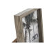 Κορνίζα Home ESPRIT Γκρι Κρυστάλλινο Ξύλο MDF Ρομαντικό 16,5 x 2,5 x 21,5 cm