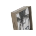 Fotolijsten Home ESPRIT Grijs Kristal Hout MDF 21,5 x 2,5 x 26,5 cm