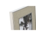 Fotoramme Home ESPRIT Sølvfarvet Krystal polystyren Romantisk 15,5 x 1,5 x 20,5 cm