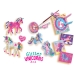 Gioco Educativo SES Creative Glitter unicorns 3 in 1