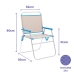 Polstrovaná Skládací židle Marbueno Modrý Béžový 52 x 80 x 56 cm