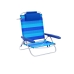 Polstrovaná Skládací židle Marbueno Pruhy Modrý 61 x 82 x 68 cm