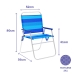 Polstrovaná Skládací židle Marbueno Modrý 52 x 80 x 56 cm