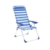 Polstrovaná Skládací židle Marbueno Modrý Bílý 69 x 110 x 58 cm