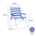 Складной стул Marbueno Лучи Синий Белый 52 x 80 x 56 cm