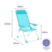 Folding Chair Marbueno Akvamariini 69 x 110 x 58 cm