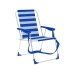 Saliekamais Krēsls Marbueno Strīpas Zils Balts 53 x 78 x 56 cm