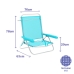 Folding Chair Marbueno Aquamarine 63 x 78 x 76 cm