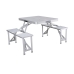 Piknikový stôl Marbueno Aluminium Sivá 136 x 67 x 85 cm