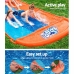 Toboggan d'eau Bestway 488 x 207,5 cm Coulissant Triple