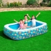 Dětský bazének Bestway Květinový 229 x 152 x 56 cm Modrý