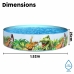 Oppustelig Pool til Børn Bestway Dinosaurer 183 x 38 cm