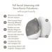 Cleansing Facial Brush Geske SmartAppGuided White 5-in-1
