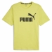 Kortarmet T-skjorte til Menn Puma ESS LOGO TEE 586667 66 Grønn