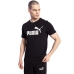 Men’s Short Sleeve T-Shirt Puma ESS LOGO TEE 586666 01 Black