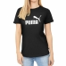 Kortærmet T-shirt til Kvinder Puma LOGO TEE 586774 01 Sort