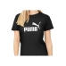 Kortarmet T-skjorte til Kvinner Puma LOGO TEE 586774 01 Svart