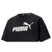 Dames-T-Shirt met Korte Mouwen Puma CROPPED LOGO TEE 586866 01  Zwart