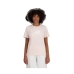 Dames-T-Shirt met Korte Mouwen New Balance ESSENJERSEY LOGO WT41502 OUK Roze
