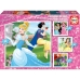 Set de 4 Puzzles   Disney Princess Magical         16 x 16 cm  