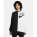 Moteriškas džemperis be gobtuvo Nike Sportswear Balta Juoda