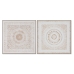 Paveikslas Home ESPRIT Mandala Skandinavijos 100 x 4 x 100 cm (2 vnt.)