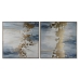 Malba Home ESPRIT Abstraktní Moderní/jazz 100 x 4 x 100 cm (2 kusů)