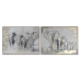 Maleri Home ESPRIT Elefant Kolonial 100 x 4 x 75 cm (2 enheter)