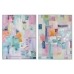 Maľba Home ESPRIT Abstraktný Mestská 90 x 3,5 x 120 cm (2 kusov)