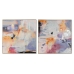 Maľba Home ESPRIT Abstraktný Moderný 80 x 3,5 x 80 cm (2 kusov)