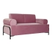 Sofa DKD Home Decor Sort Pink Metal Polyester Moderne (154 x 76 x 76 cm)