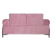 Sofa DKD Home Decor Svart Rosa Metall Polyester Moderne (154 x 76 x 76 cm)