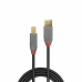 USB-kábel LINDY 36744 5 m Fekete Szürke